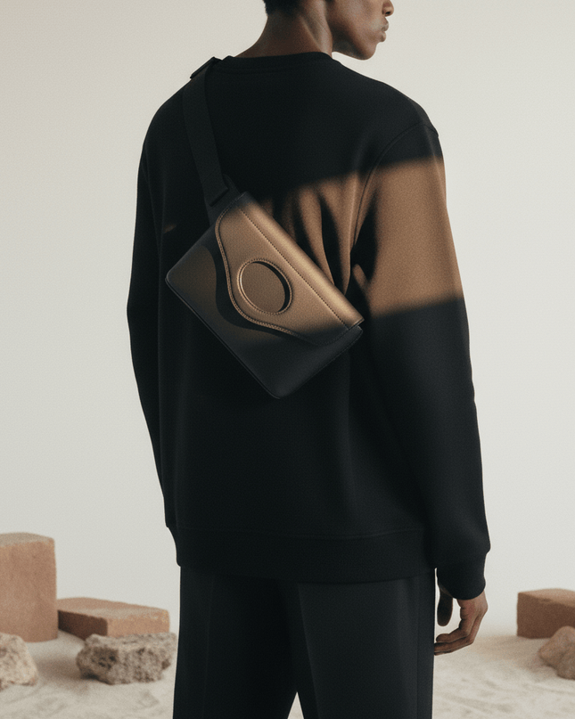 Burberry Full - Grain Leather Belt Bag — Black - Wind & Song