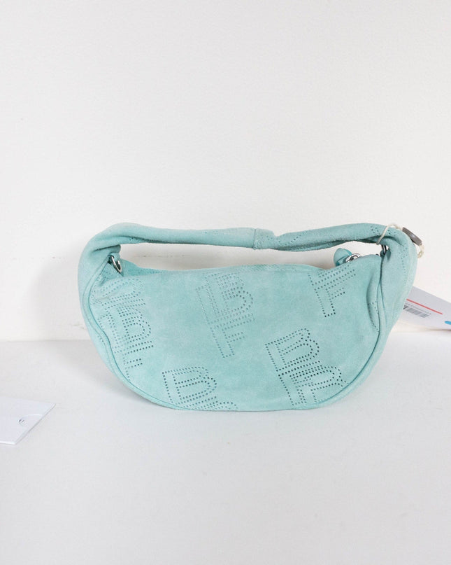 BY FAR hobo suede bag in Green - Wind & Song