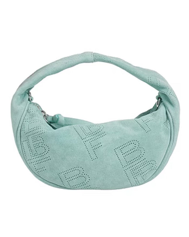 BY FAR hobo suede bag in Green - Wind & Song