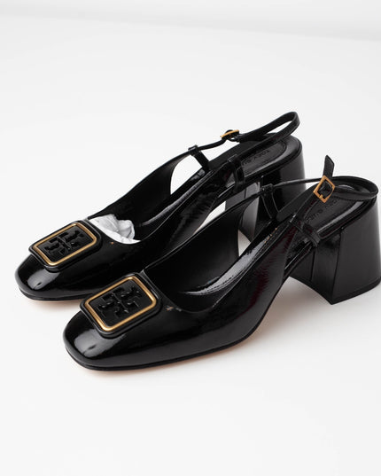 Tory Burch Georgia slingback 70mm Patent Leather Pumps
