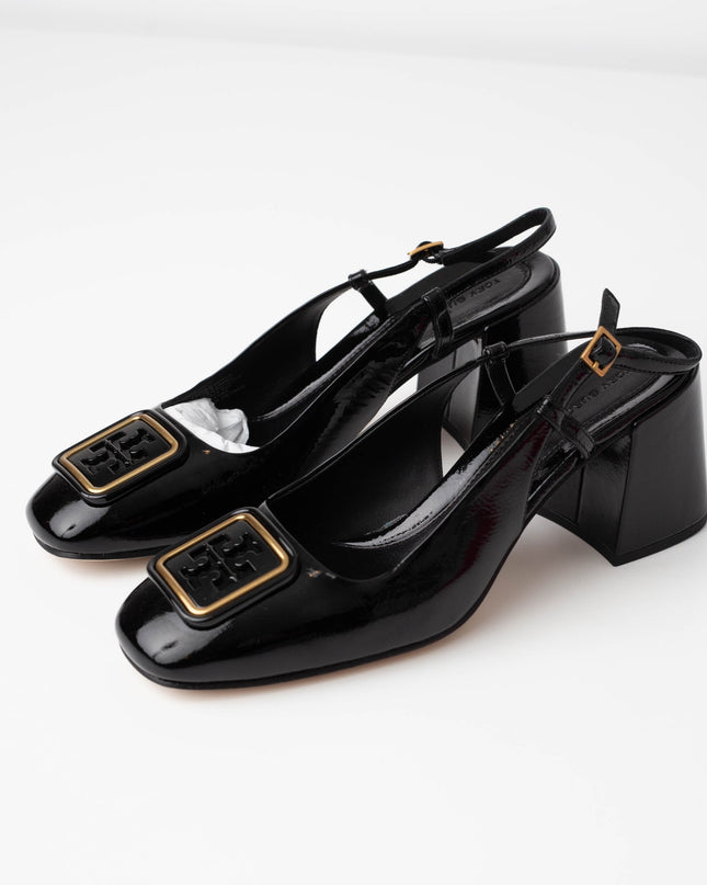 Tory Burch Georgia slingback 70mm Patent Leather Pumps