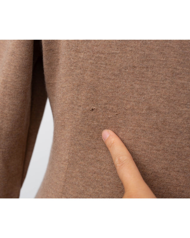 Rabanne Camel Knit Brown Wool Midi Dress