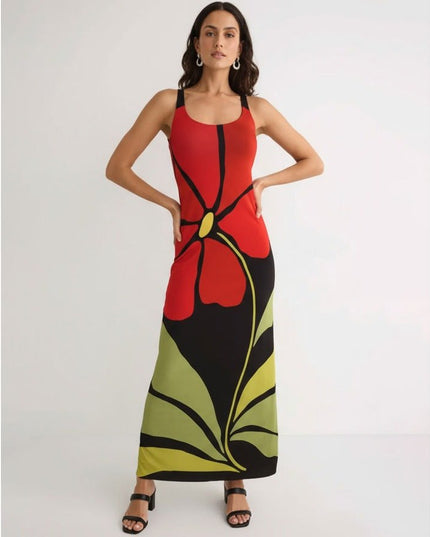 CALA DE LA CRUZ Solange Dress in Multicolored Floral - Wind & Song