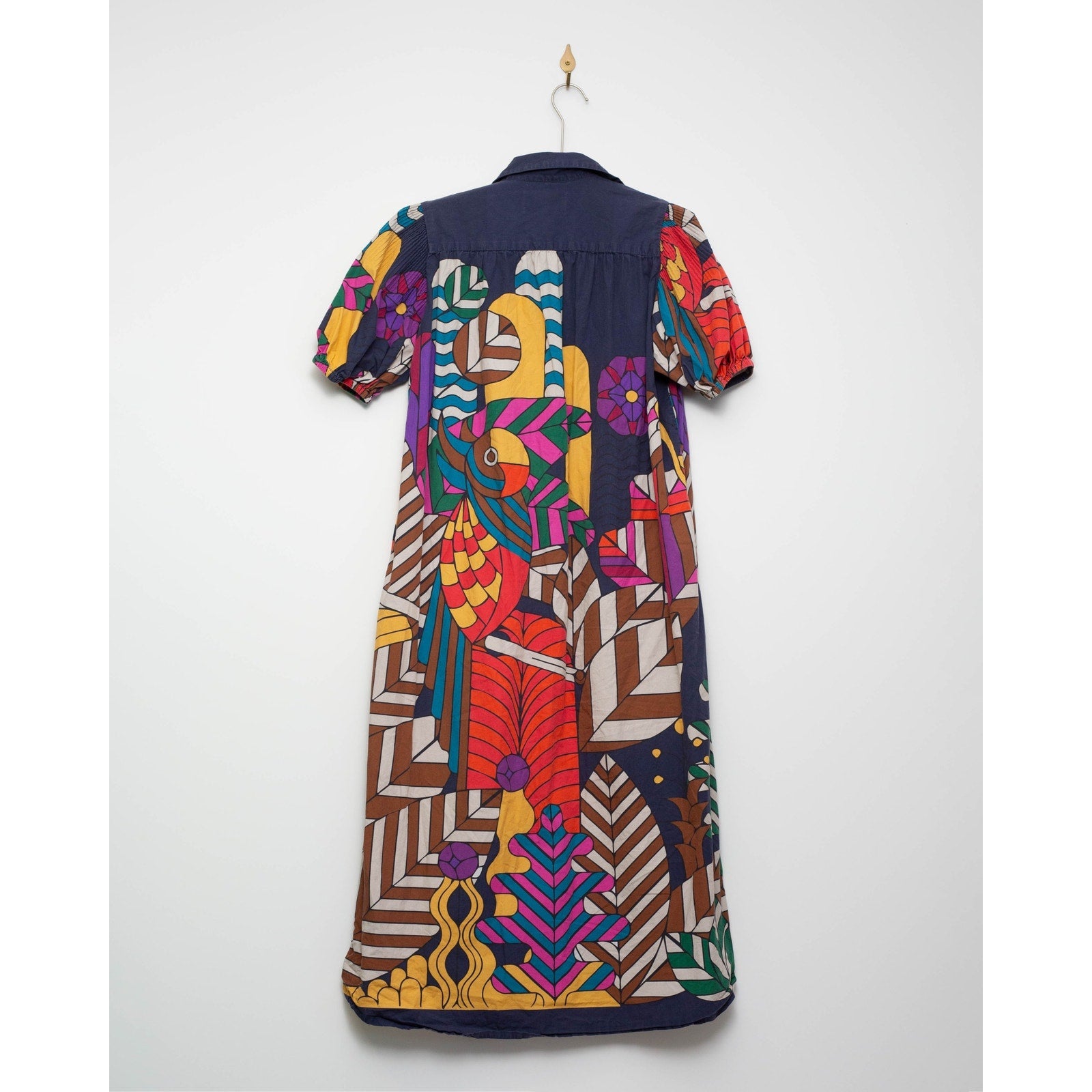 Carolina K Valerie Pleated Kaftan Size S – Multicolor Cotton - Wind & Song