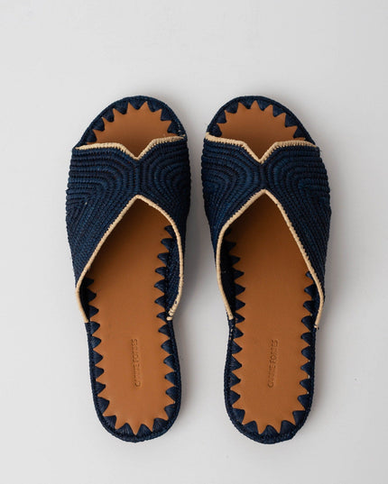 Carrie Forbes Salon Woven Slide Sandals - Wind & Song