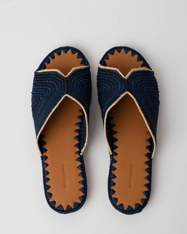 Carrie Forbes Salon Woven Slide Sandals - Wind & Song