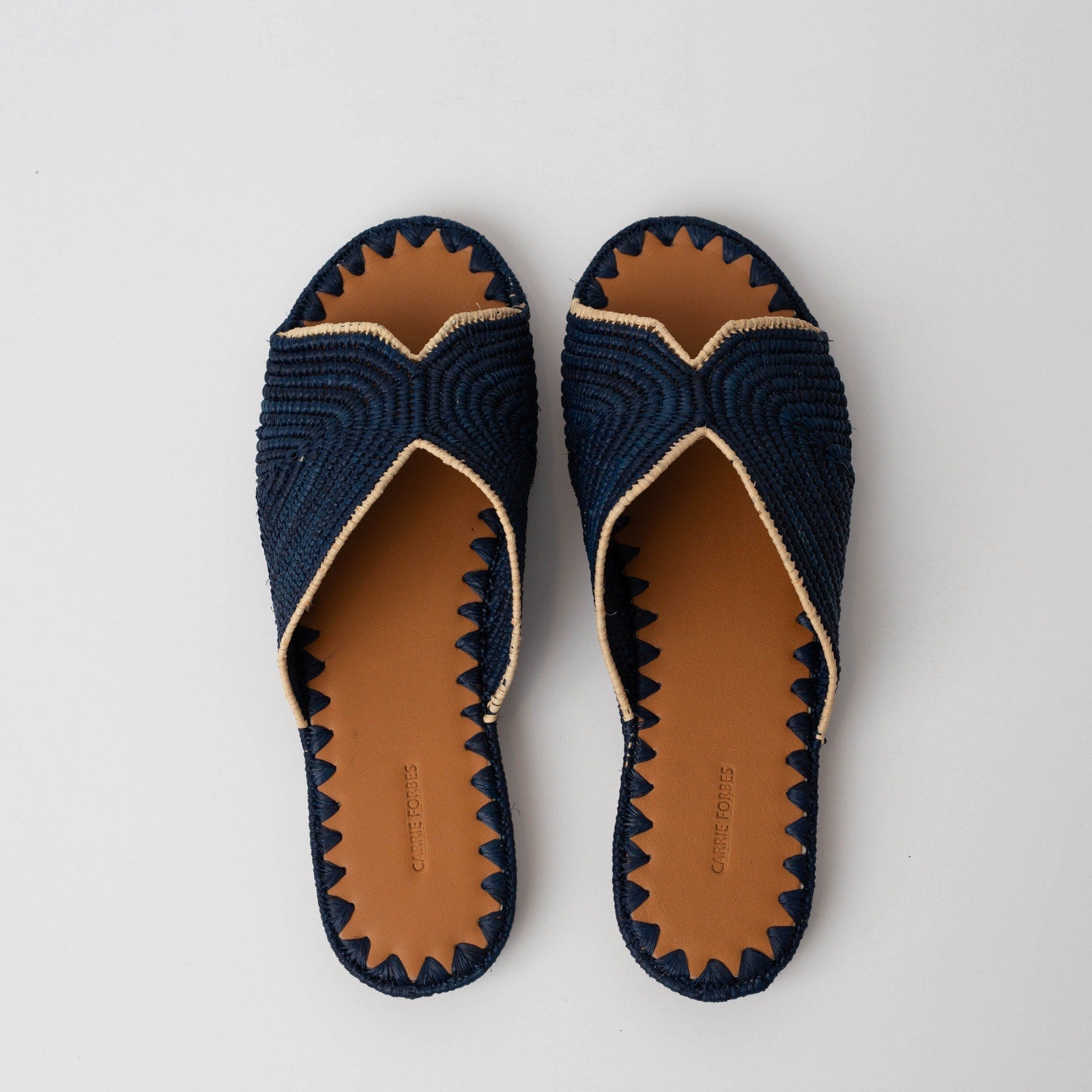 Carrie Forbes Salon Woven Slide Sandals - Wind & Song