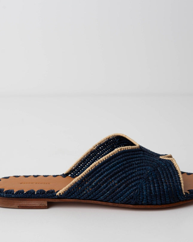 Carrie Forbes Salon Woven Slide Sandals - Wind & Song