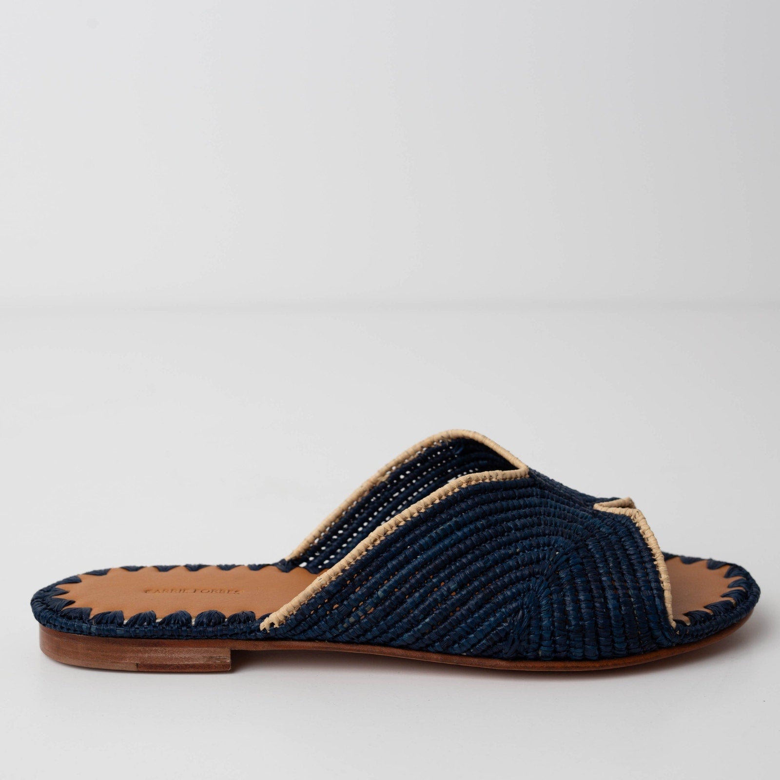Carrie Forbes Salon Woven Slide Sandals - Wind & Song