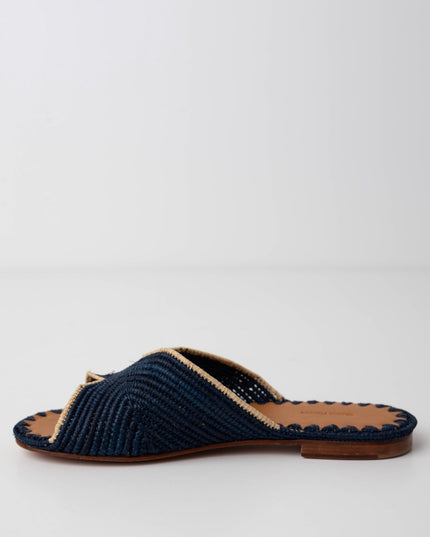 Carrie Forbes Salon Woven Slide Sandals - Wind & Song