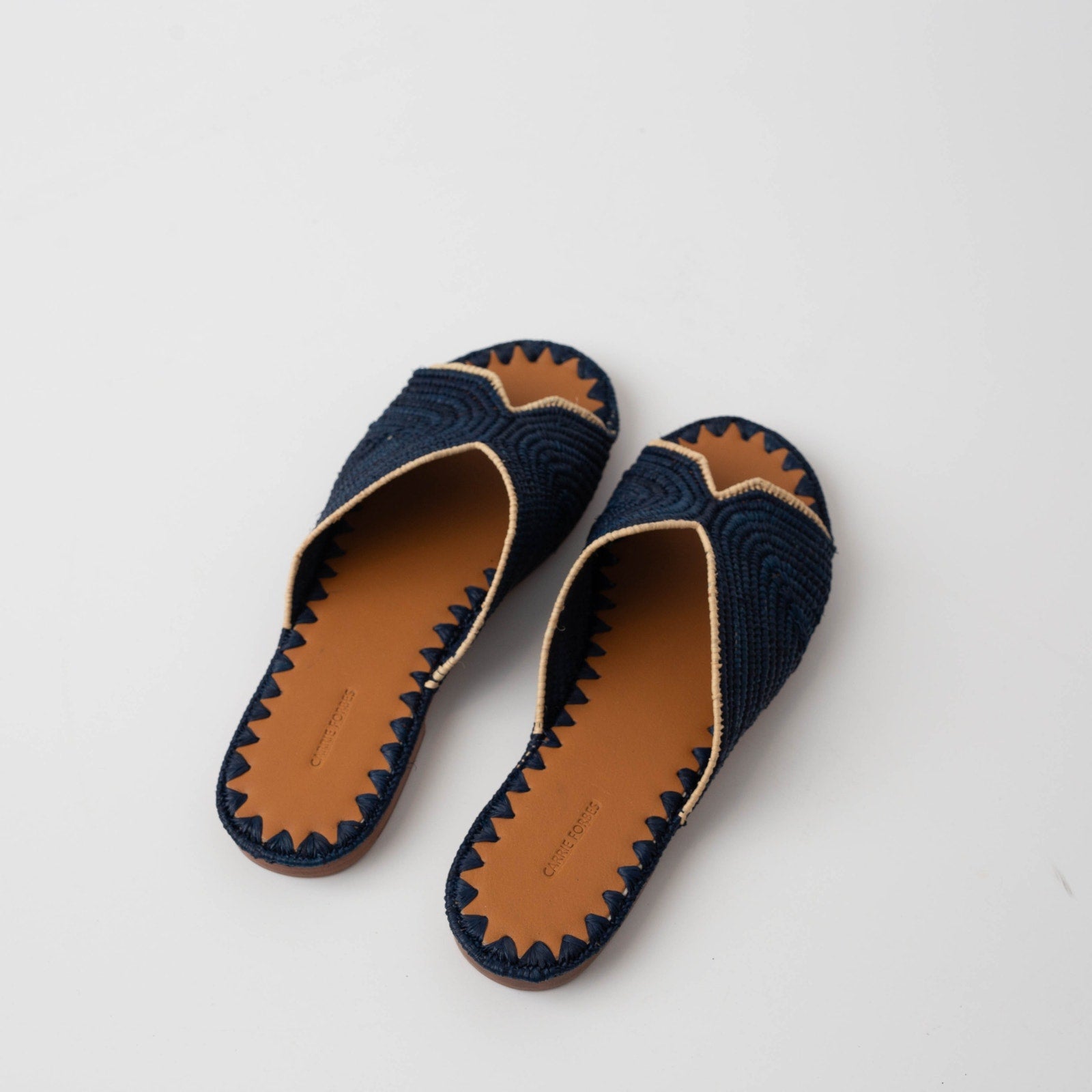 Carrie Forbes Salon Woven Slide Sandals - Wind & Song