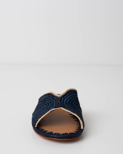 Carrie Forbes Salon Woven Slide Sandals - Wind & Song