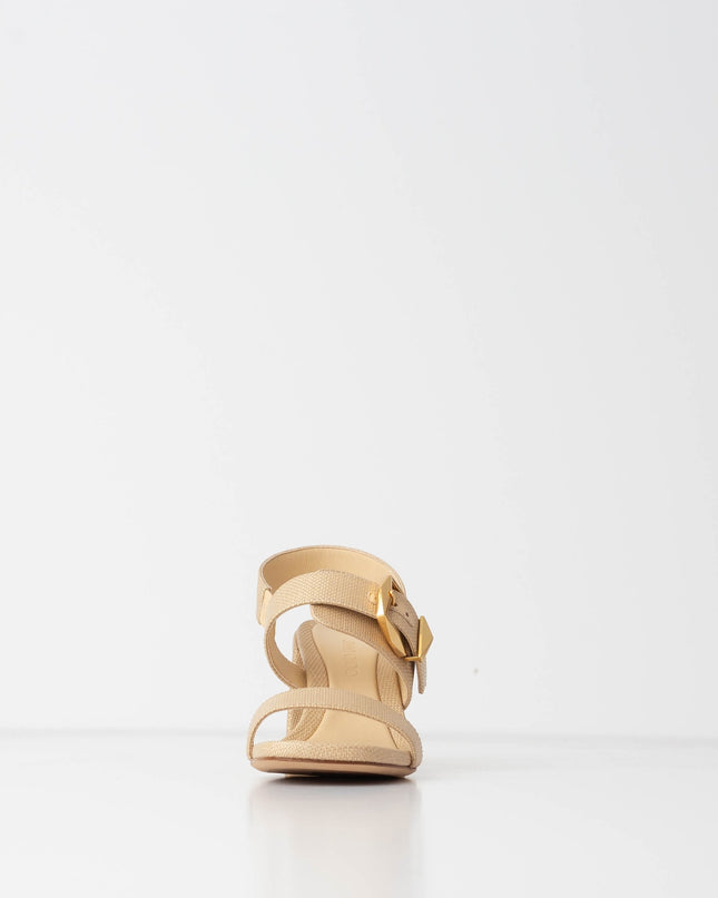 Jimmy Choo 70mm Hawke Leather Buckle Slingback Sandals