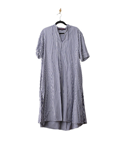 Martin Grant Oversize Blue Strips Cotton Tunic Dress