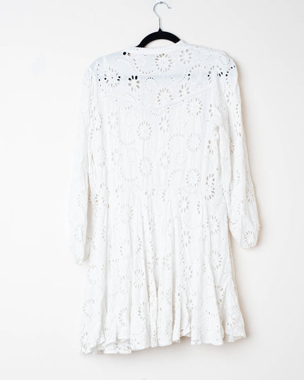 Maje Rapala White Mini Dress