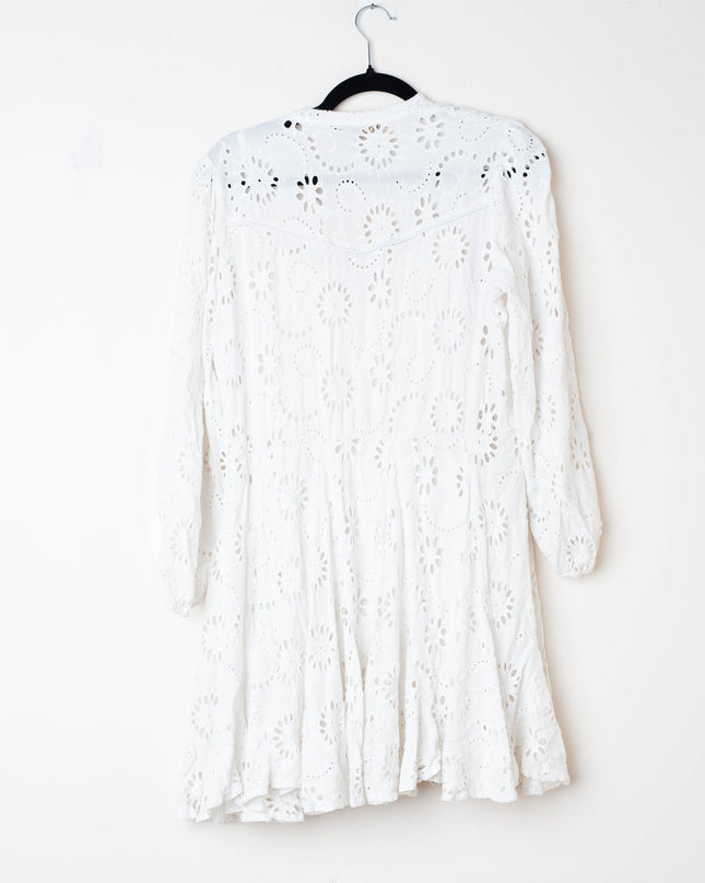 Maje Rapala White Mini Dress