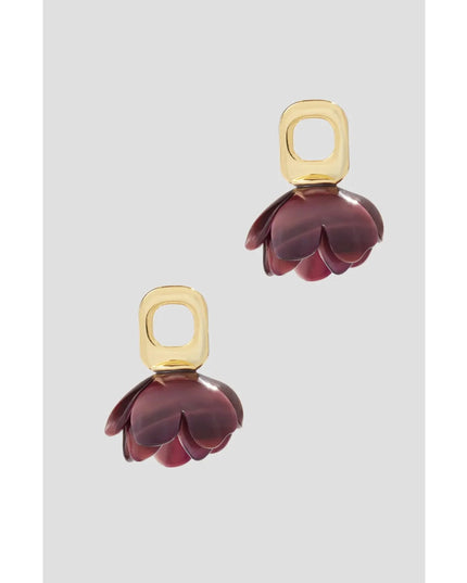Lele Sadoughi Rose Petal Earrings