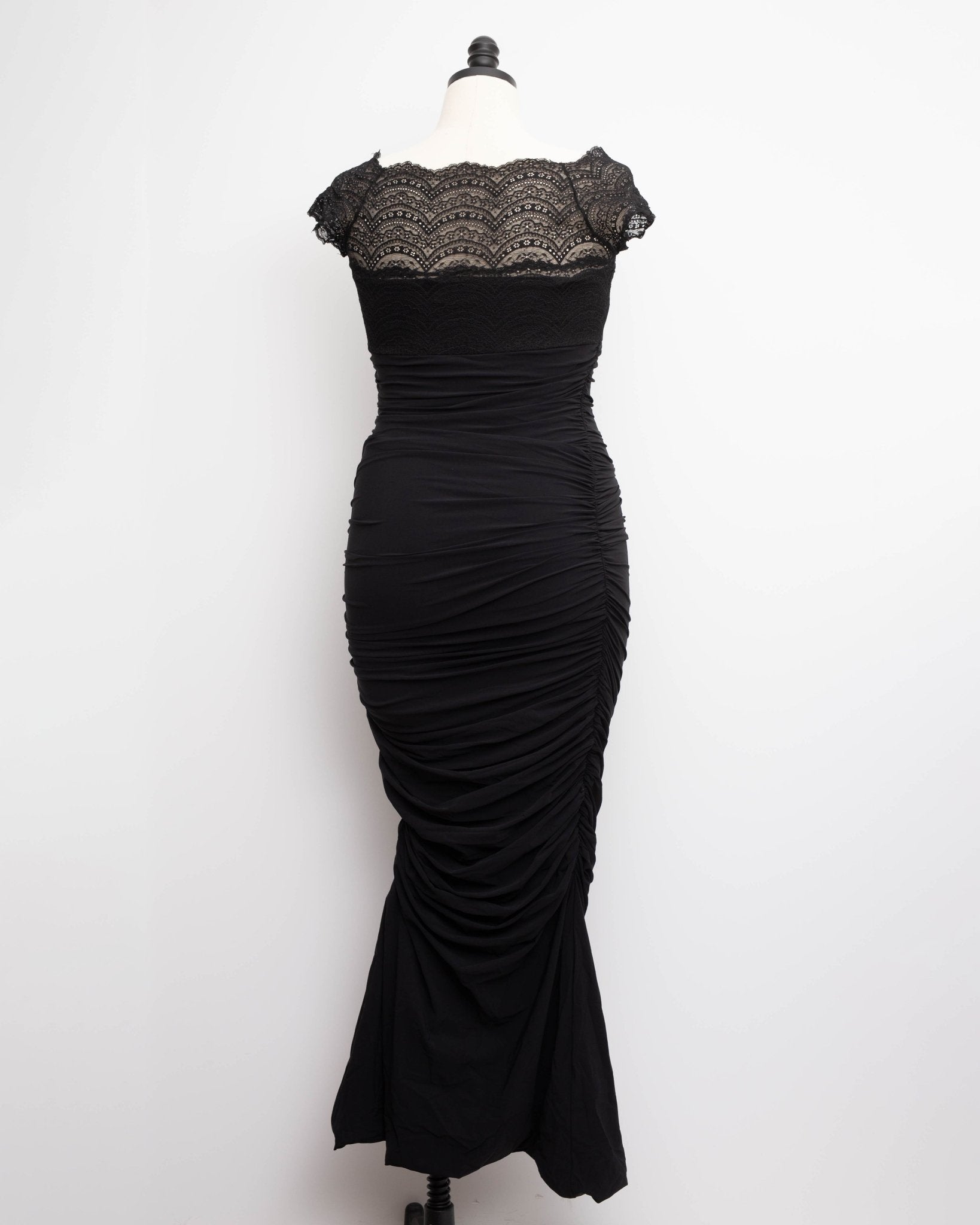 Chiara Boni La Petite Robe Black Nasira Gown Size 46 - Wind & Song