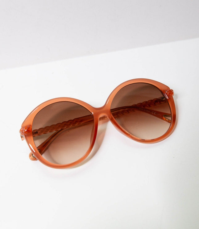 Chloé Nude Round Sunglasses - Wind & Song