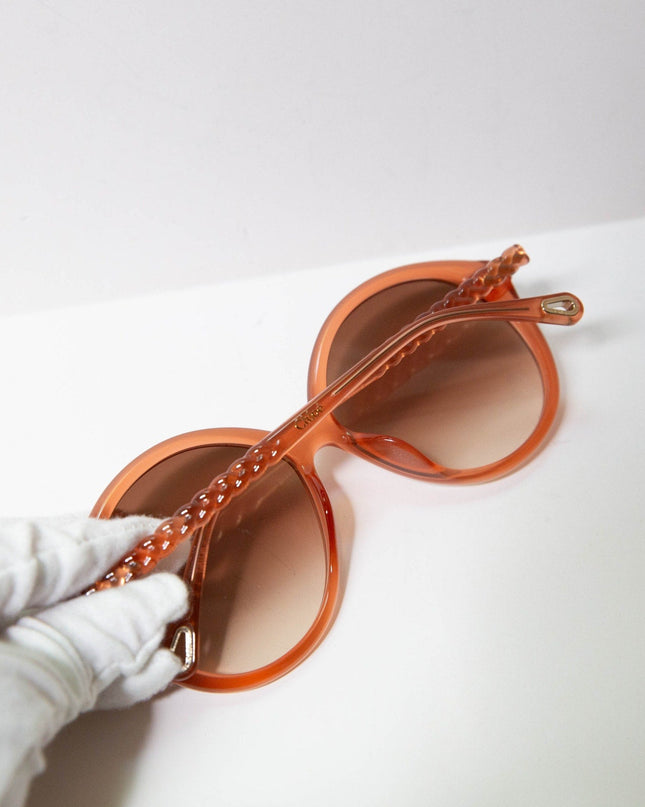 Chloé Nude Round Sunglasses - Wind & Song