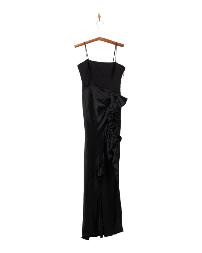 Cinq à Sept Drina Gown in Black Pre - owned - Size 6 - Wind & Song
