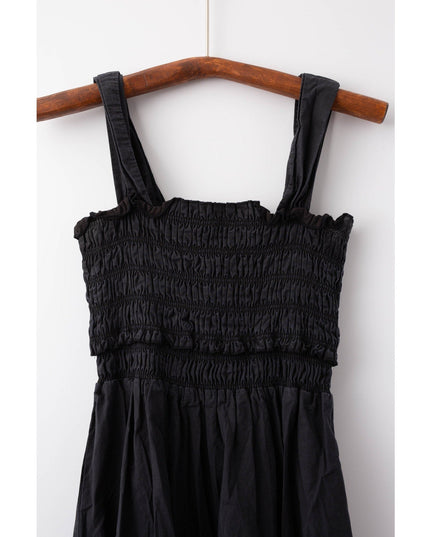 Club Monaco Cotton Smocked Midi Dress Pre - owned - Wind & Song