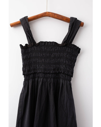 Club Monaco Cotton Smocked Midi Dress Pre - owned - Wind & Song