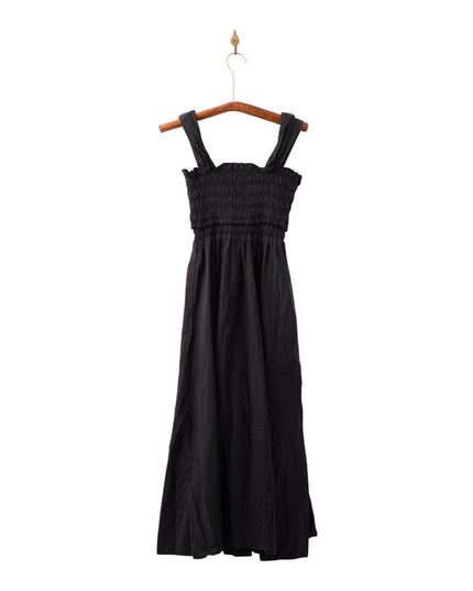 Club Monaco Cotton Smocked Midi Dress Pre - owned - Wind & Song