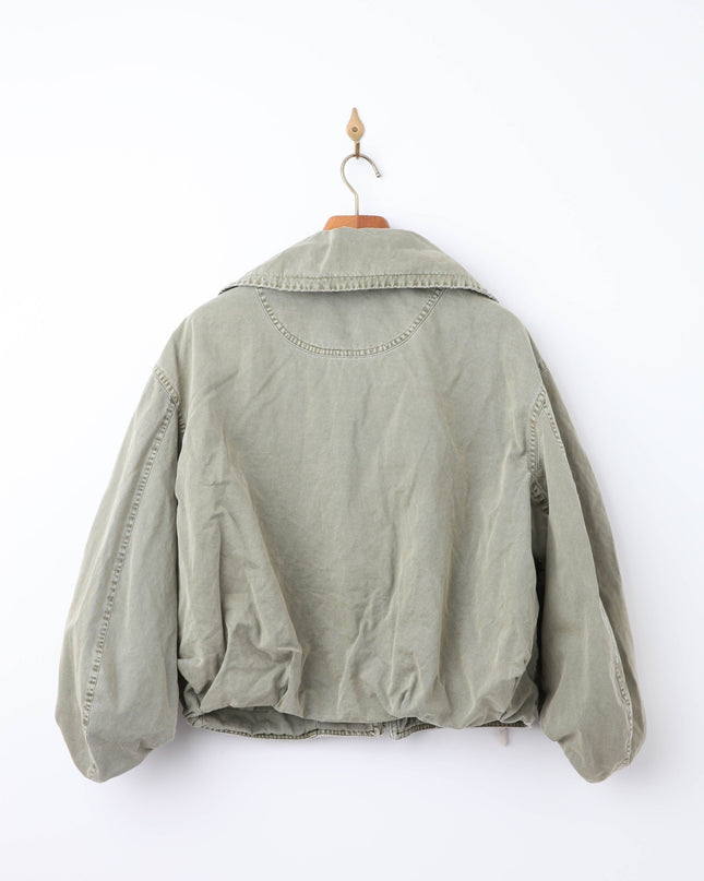 Co Green Rolled Collar Jacket in Green - Pre - owned. - Wind & Song
