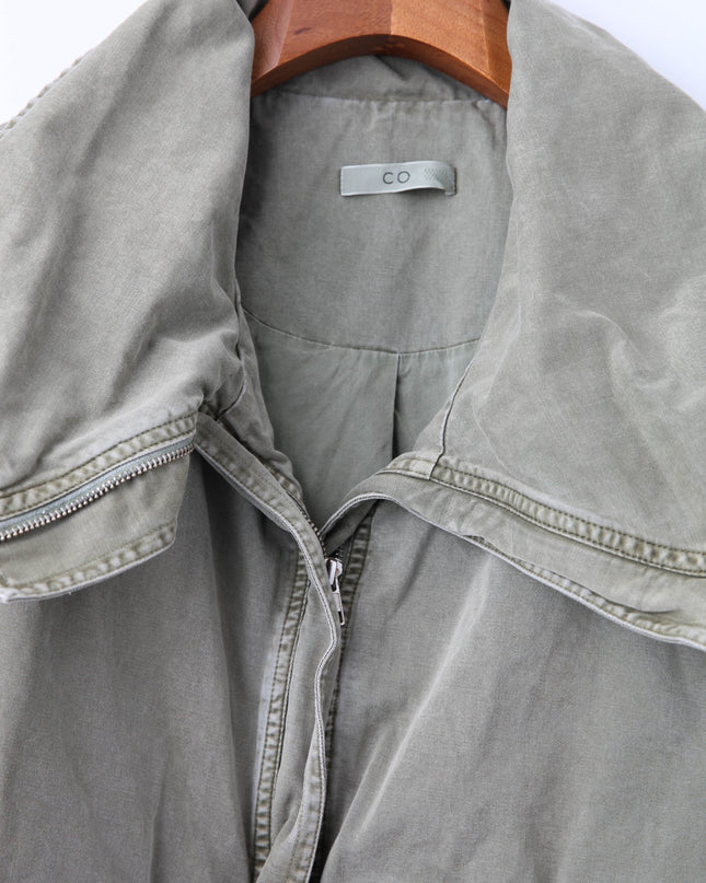 Co Green Rolled Collar Jacket in Green - Pre - owned. - Wind & Song