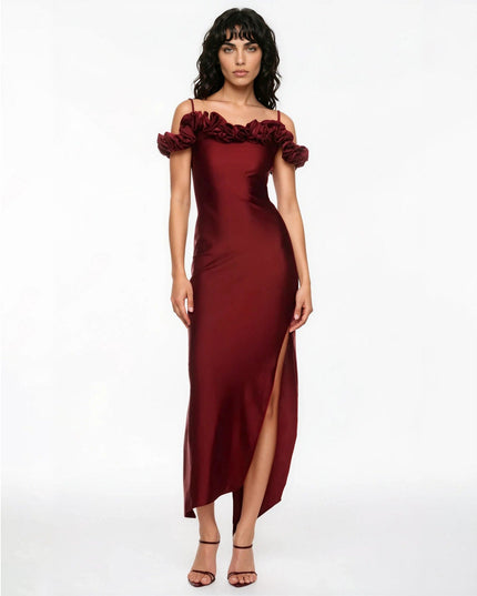 Coperni Ruffle Dress in Red Size XS - Pre - owned - Wind & Song