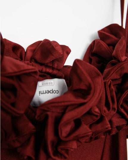 Coperni Ruffle Dress in Red Size XS - Pre - owned - Wind & Song