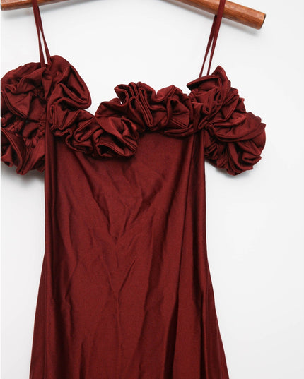 Coperni Ruffle Dress in Red Size XS - Pre - owned - Wind & Song