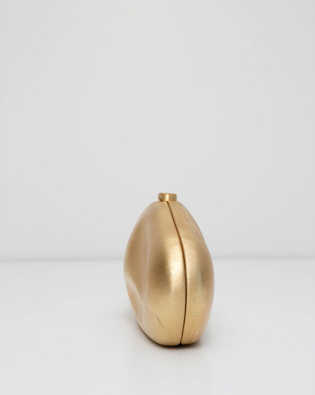 Cult Gaia Accessories Caldera Clutch in Gold - Pre - owned - Wind & Song