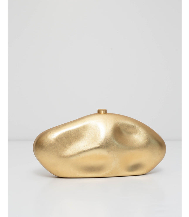 Cult Gaia Accessories Caldera Clutch in Gold - Pre - owned - Wind & Song