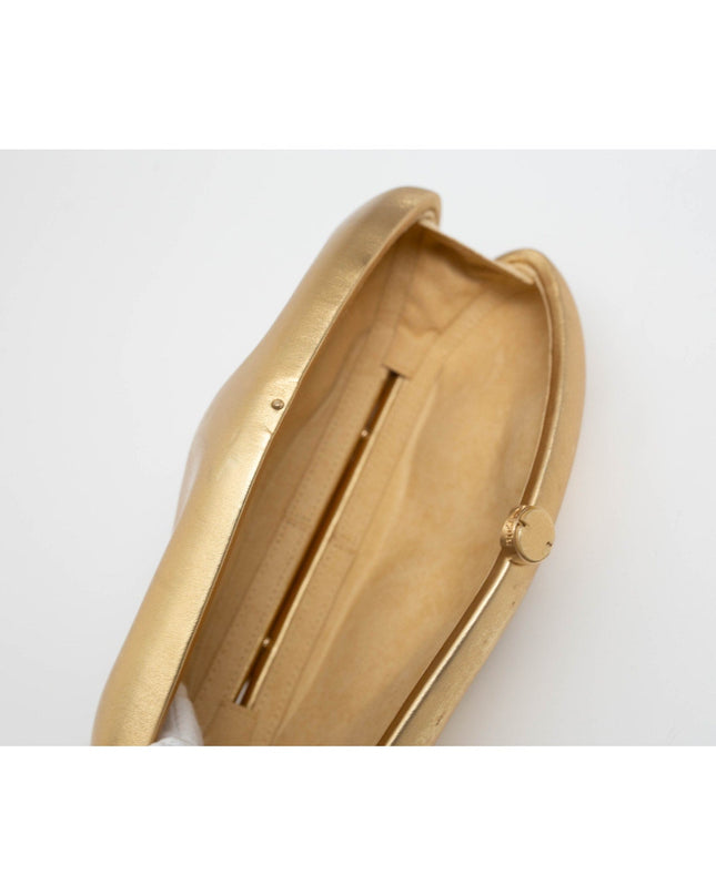 Cult Gaia Accessories Caldera Clutch in Gold - Pre - owned - Wind & Song