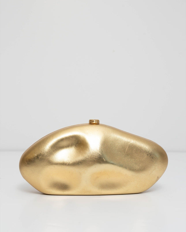 Cult Gaia Accessories Caldera Clutch in Gold - Pre - owned - Wind & Song