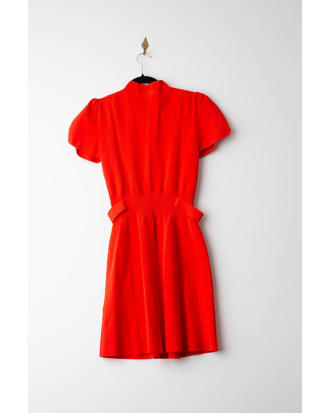 3.1 Phillip Lim Compact Rib Tulip Mini Dress in Red
