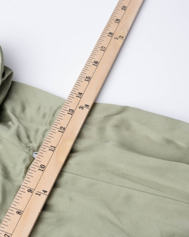 Reformation Sage Green Hensley Silk Dress