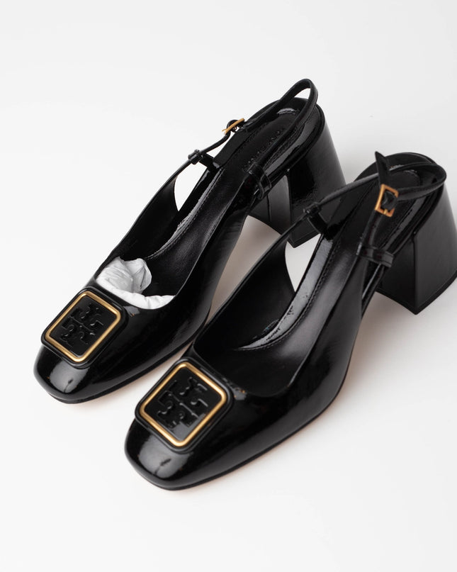 Tory Burch Georgia slingback 70mm Patent Leather Pumps