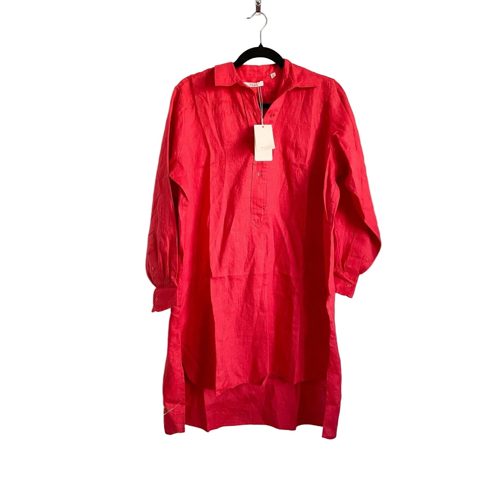 Dôen Jora Linen Dress in Scarlet Size XS NWT - Wind & Song