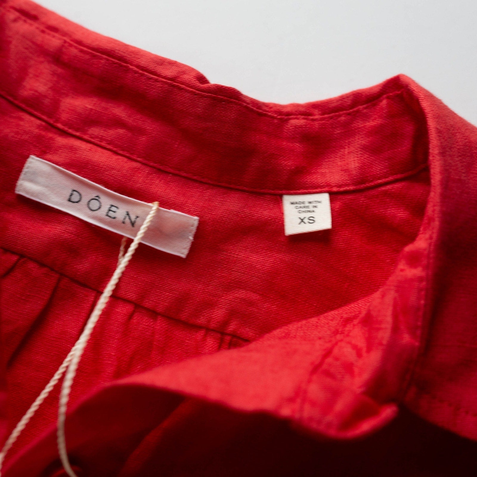 Dôen Jora Linen Dress in Scarlet Size XS NWT - Wind & Song