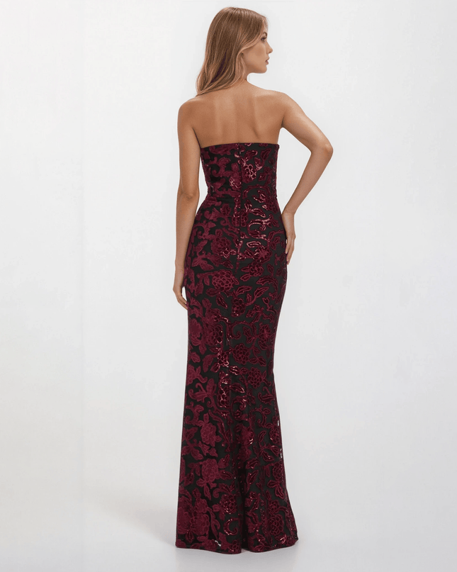 Dress The Population Fernanda Sequin Gown – Pre - Owned Size M - Wind & Song