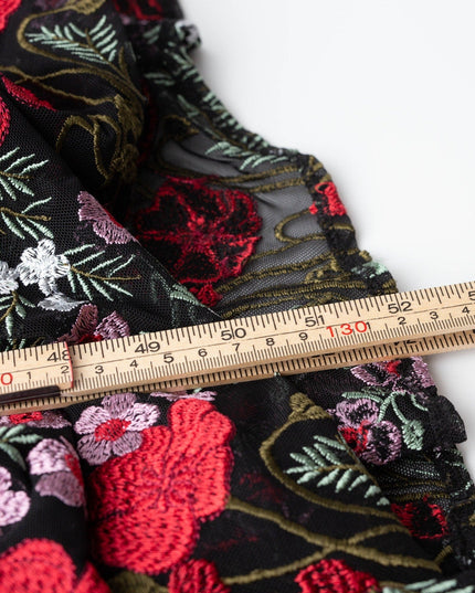 Dress The Population Floral Mesh Ava Gown - Wind & Song