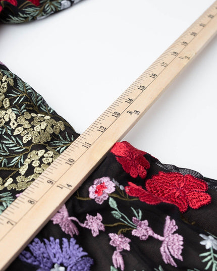 Dress The Population Floral Mesh Ava Gown - Wind & Song