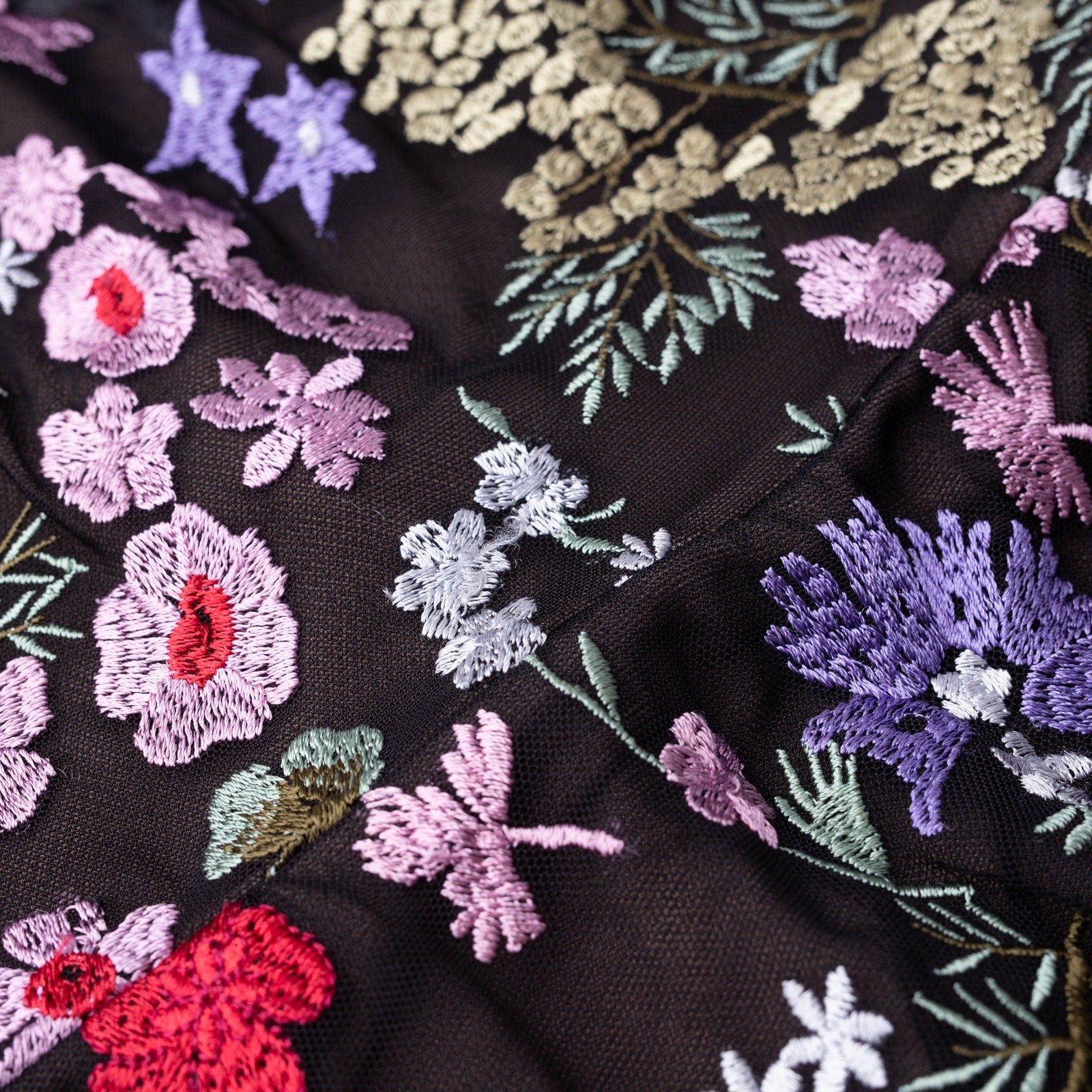 Dress The Population Floral Mesh Ava Gown - Wind & Song