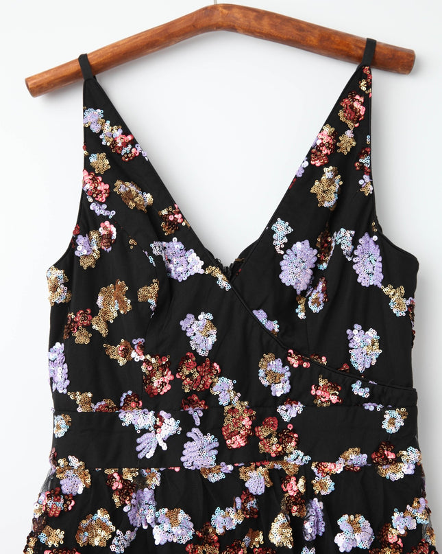 Dress The Population Lorain Sequin Tiered Ruffle Gown - Wind & Song