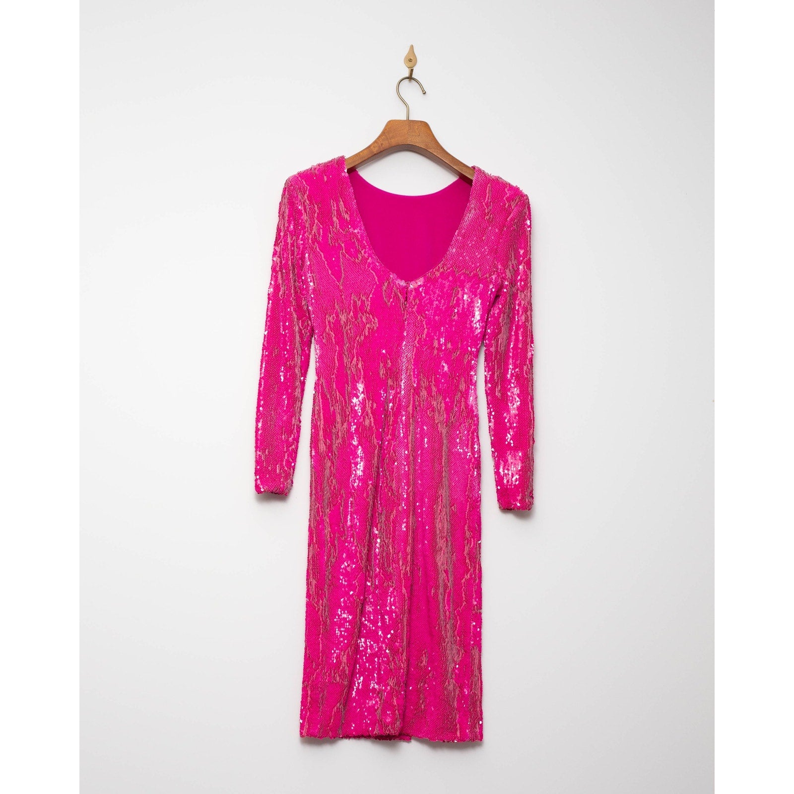 Dress The Population Pink Natalie Sequin Sheath Size S - Pre - owned - Wind & Song