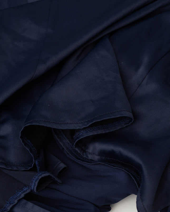 elle zeitoune Charlie High Neck Gown in Blue