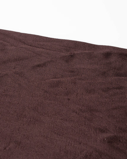 Altuzarra Knit Vivi Dress with Satin Ruffle in Charred Oak